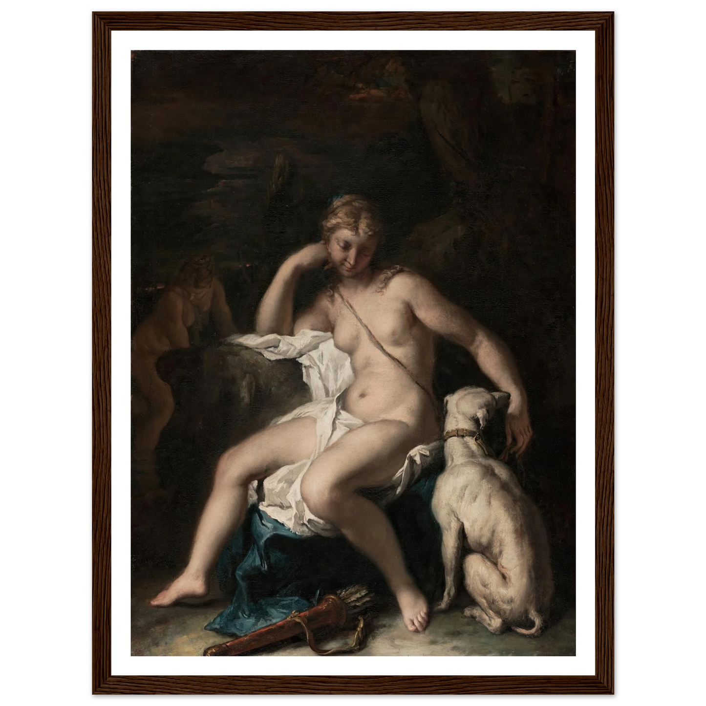 Diana and Her Dog (1717–1720) Art Print | Sebastiano Ricci-Quipham Collections