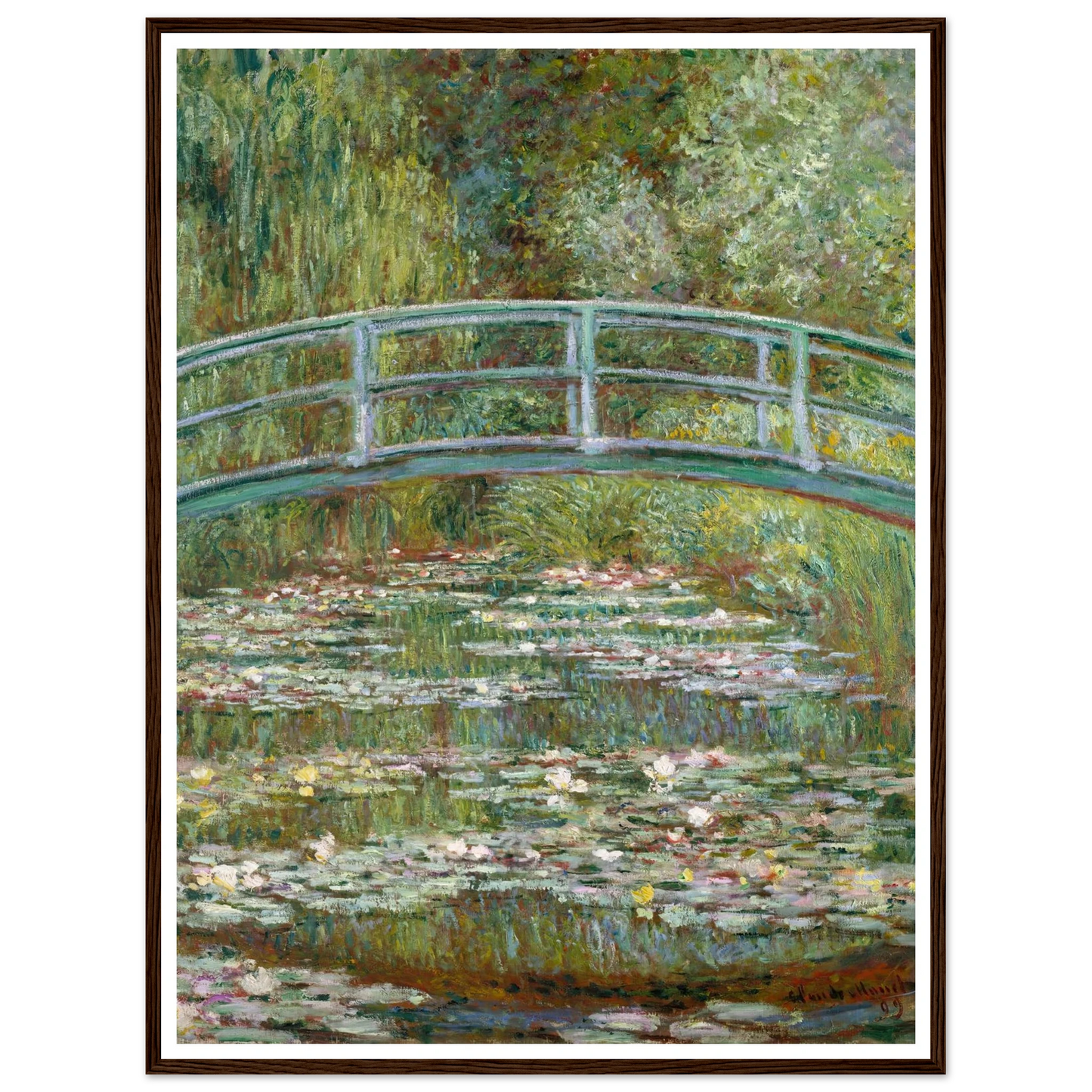 Bridge over a Pond of Water Lilies (1899) Art Print | Claude Monet-Quipham Collections