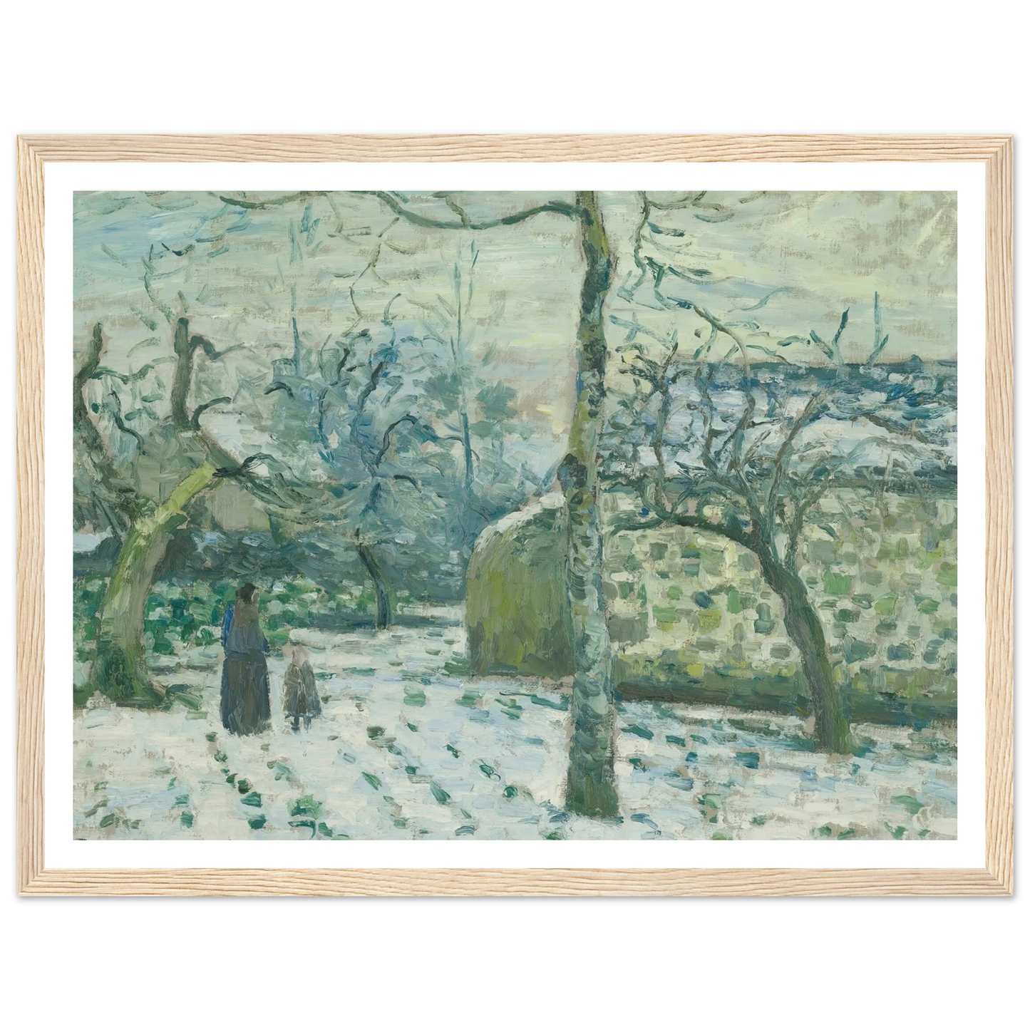 Effet De Neige À Montfoucault (circa 1874) Art Print | Camille Pissarro-Quipham Collections