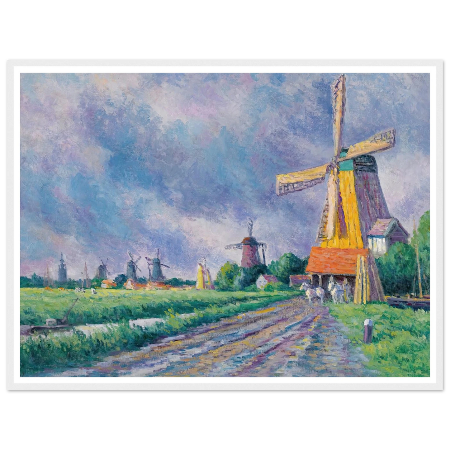 Environs De Rotterdam (1907) Art Print | Maximilien Luce-Quipham Collections