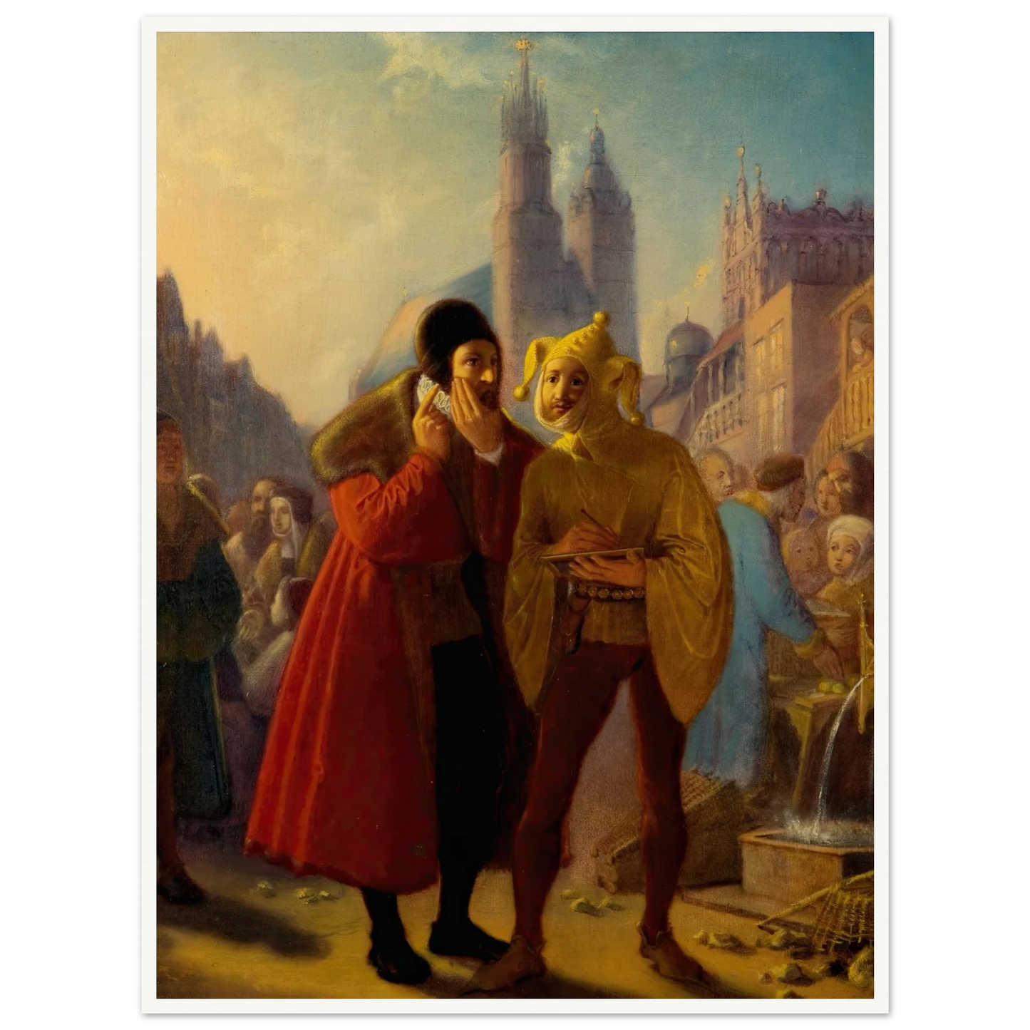 Stańczyk faking a toothache (1856) Art Print | Jan Matejko-Quipham Collections