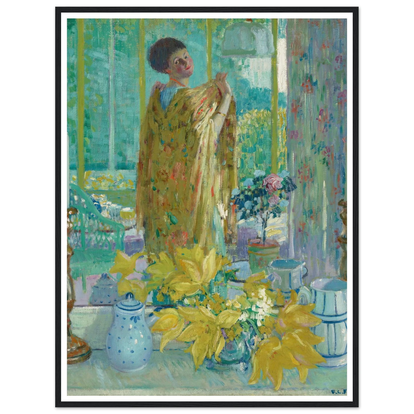 Yellow Tulips (circa 1911-1912) Art Print | Frederick Carl Frieseke-Quipham Collections