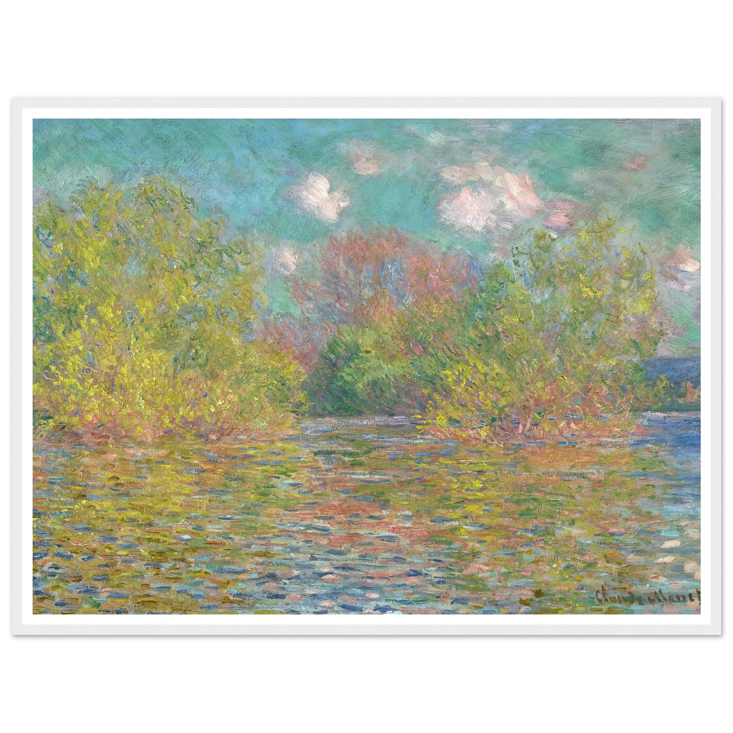 La Seine près de Giverny (1888) Art Print | Claude Monet-Quipham Collections