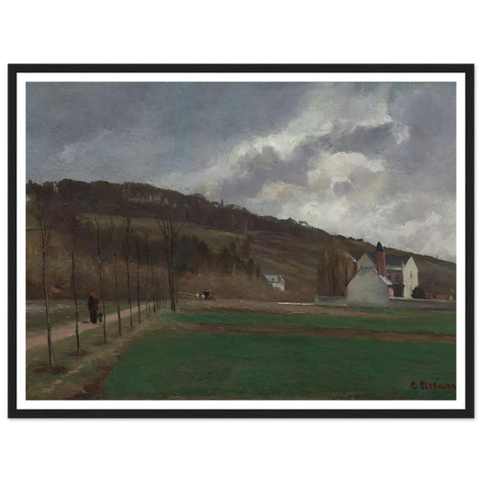 The Banks of the Marne in Winter (1866) Art Print | Camille Pissarro-Quipham Collections