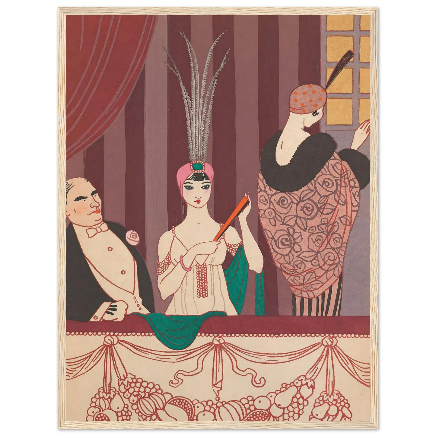 La Loge (1914) Art Print | George Barbier-Quipham Collections