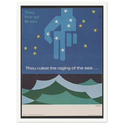Thou rulest the raging of the sea … Psalms 89_9 (1963) Art Print | Joseph Binder-Quipham Collections
