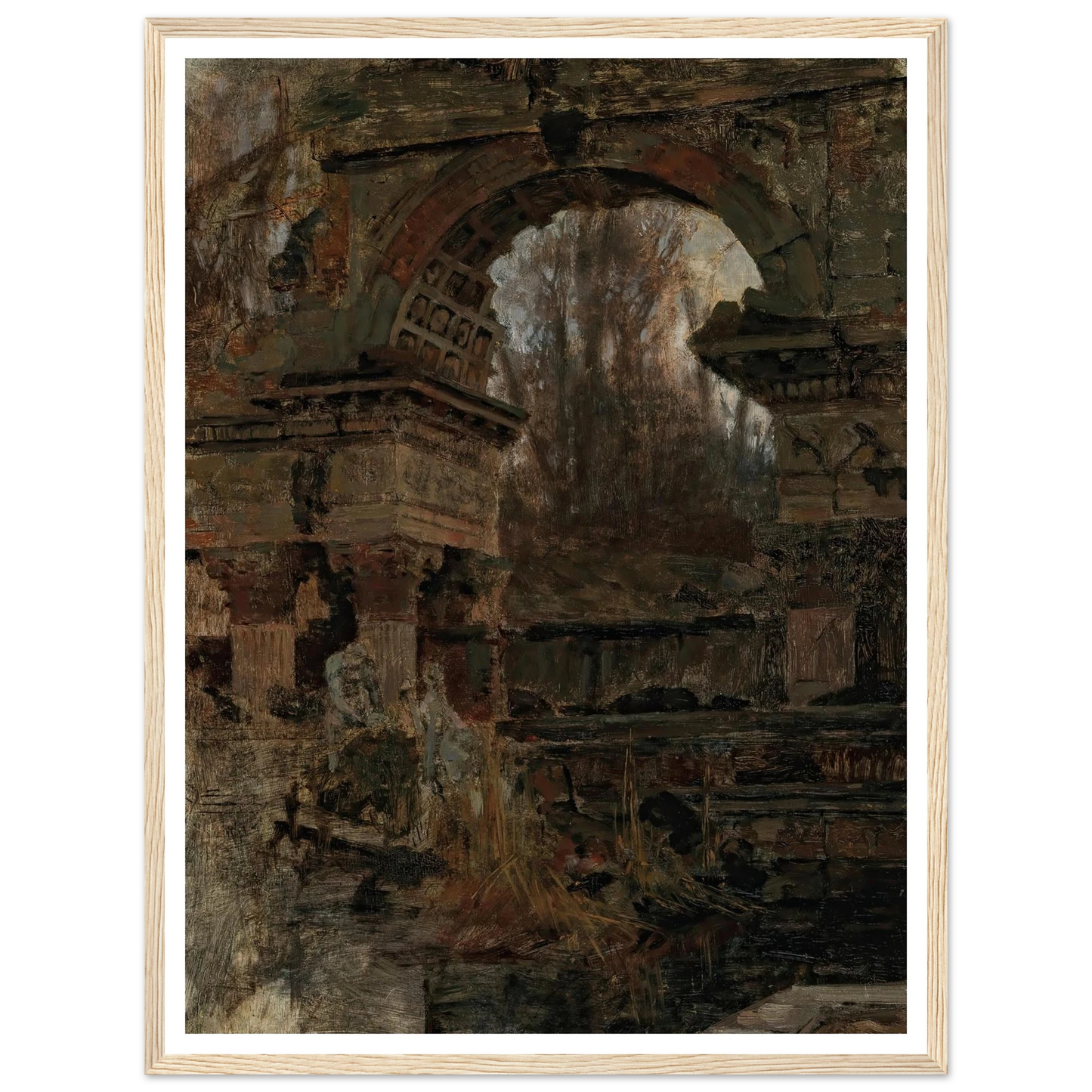 Römische Ruine in Schönbrunn Art Print | Carl Moll-Quipham Collections
