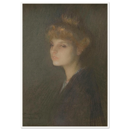 Portrait de femme (1895 - 1905) Art Print | Pascal Adolphe Jean Dagnan Bouveret-Quipham Collections