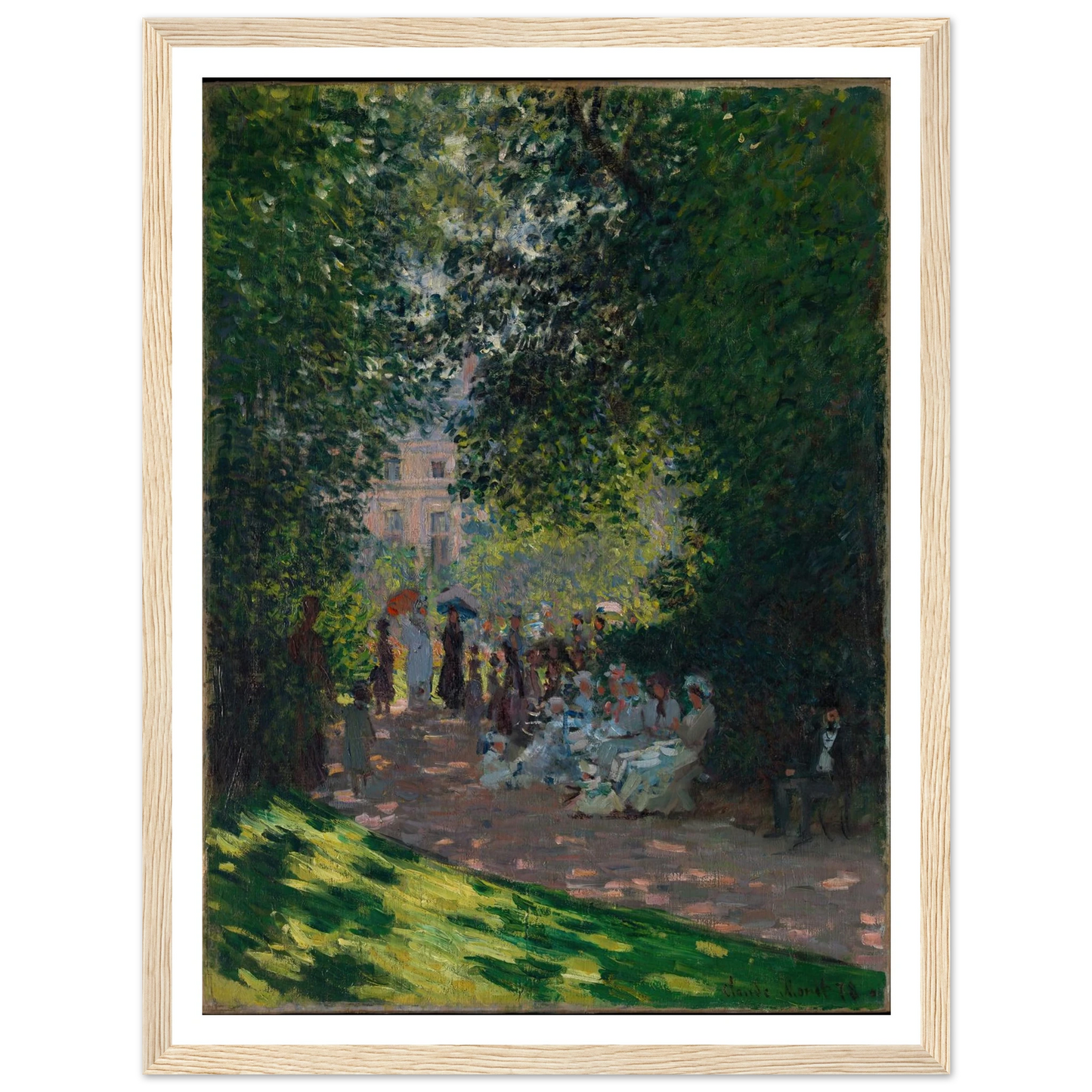 The Parc Monceau (1878) Art Print | Claude Monet-Quipham Collections
