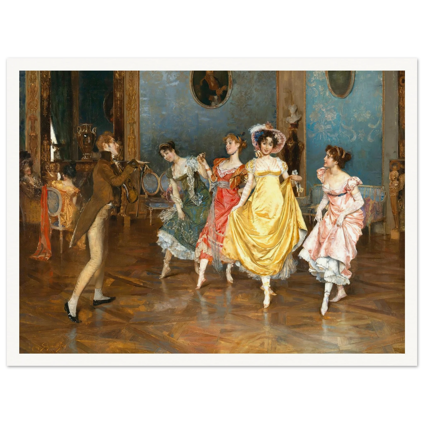 A Dance Rehearsal Art Print | Leopold Schmutzler-Quipham Collections
