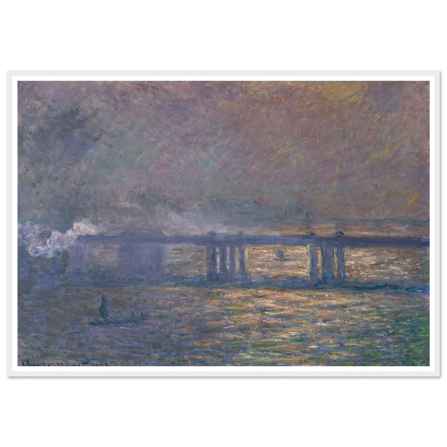 Charing Cross Bridge (1903) Art Print | Claude Monet-Quipham Collections