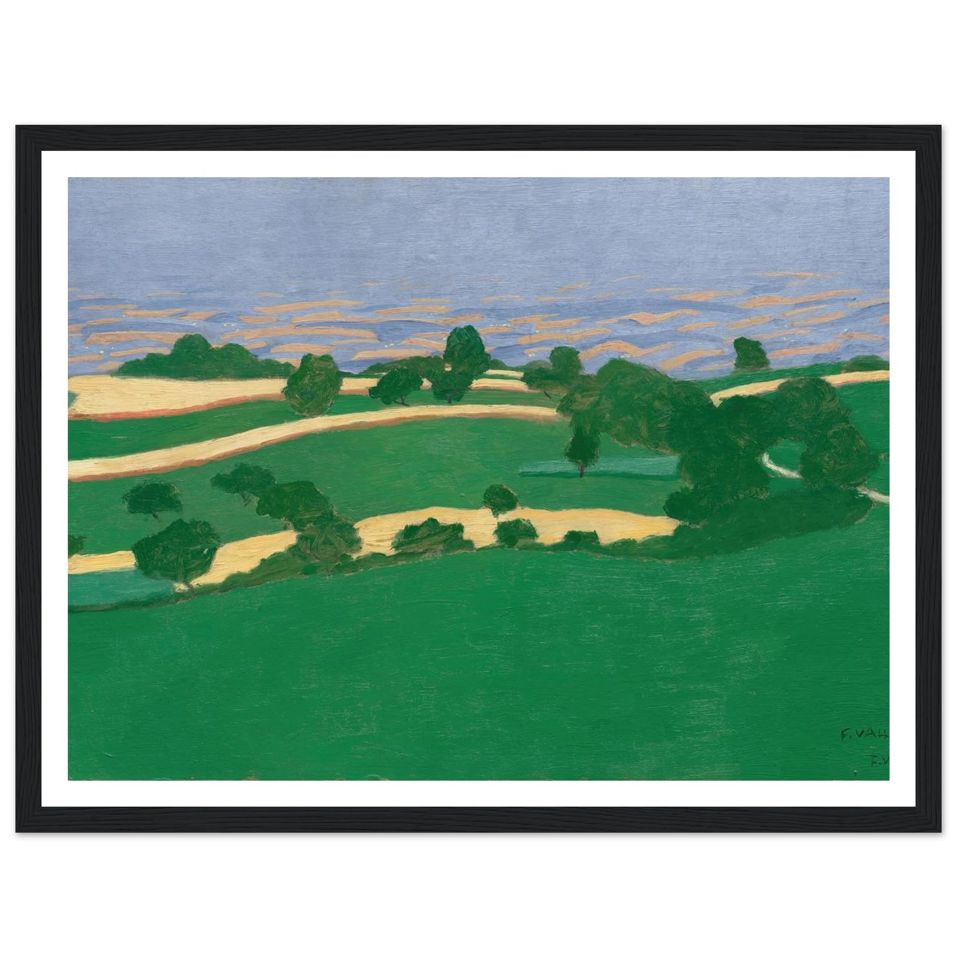 Corn Fields (1900) Art Print | Felix Vallotton-Quipham Collections