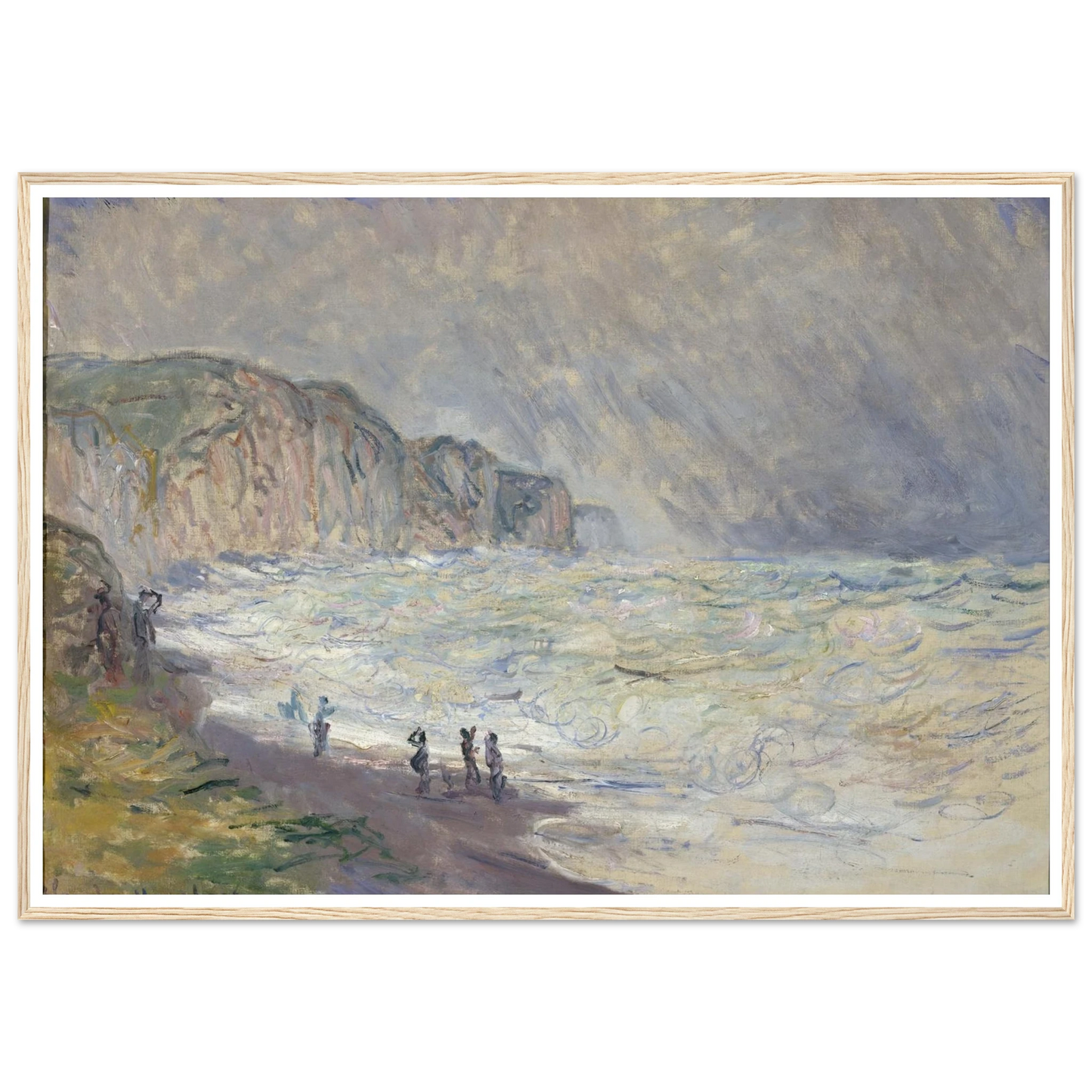 Heavy Sea at Pourville (1897) Art Print | Claude Monet-Quipham Collections