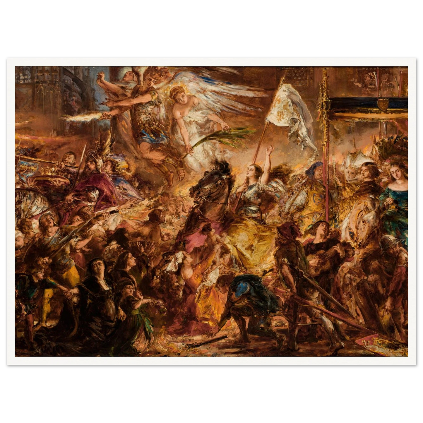 The Maid of Orleans (1883) Art Print | Jan Matejko-Quipham Collections