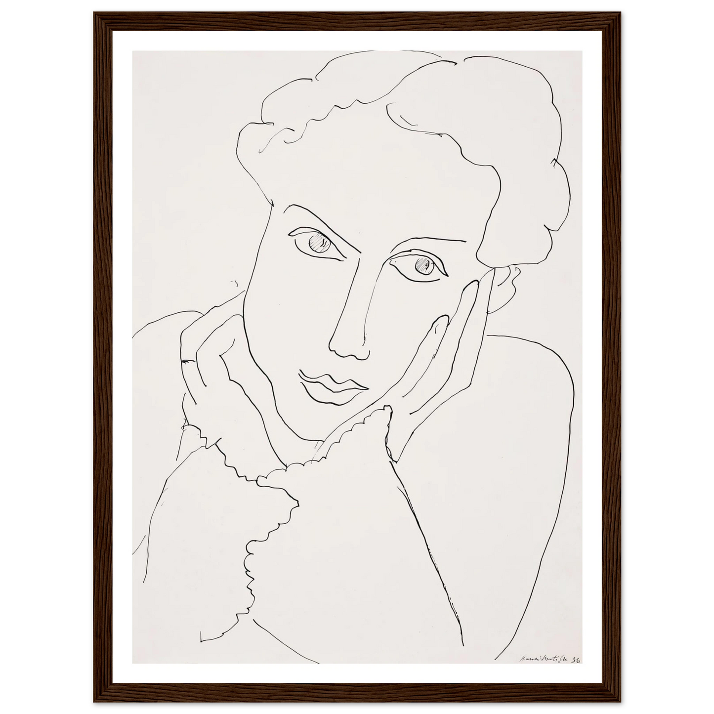 Femme pensive (1936) Art Print | Henri Matisse-Quipham Collections