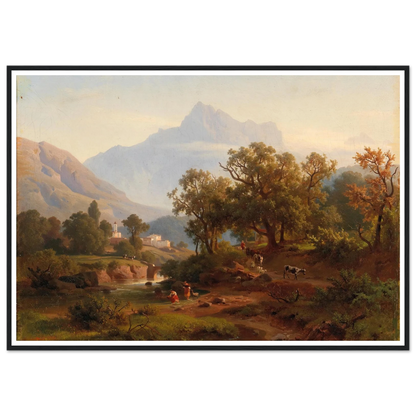 Region In South Tyrol–landscape In The Morning Light Art Print | August Behrendsen-Quipham Collections