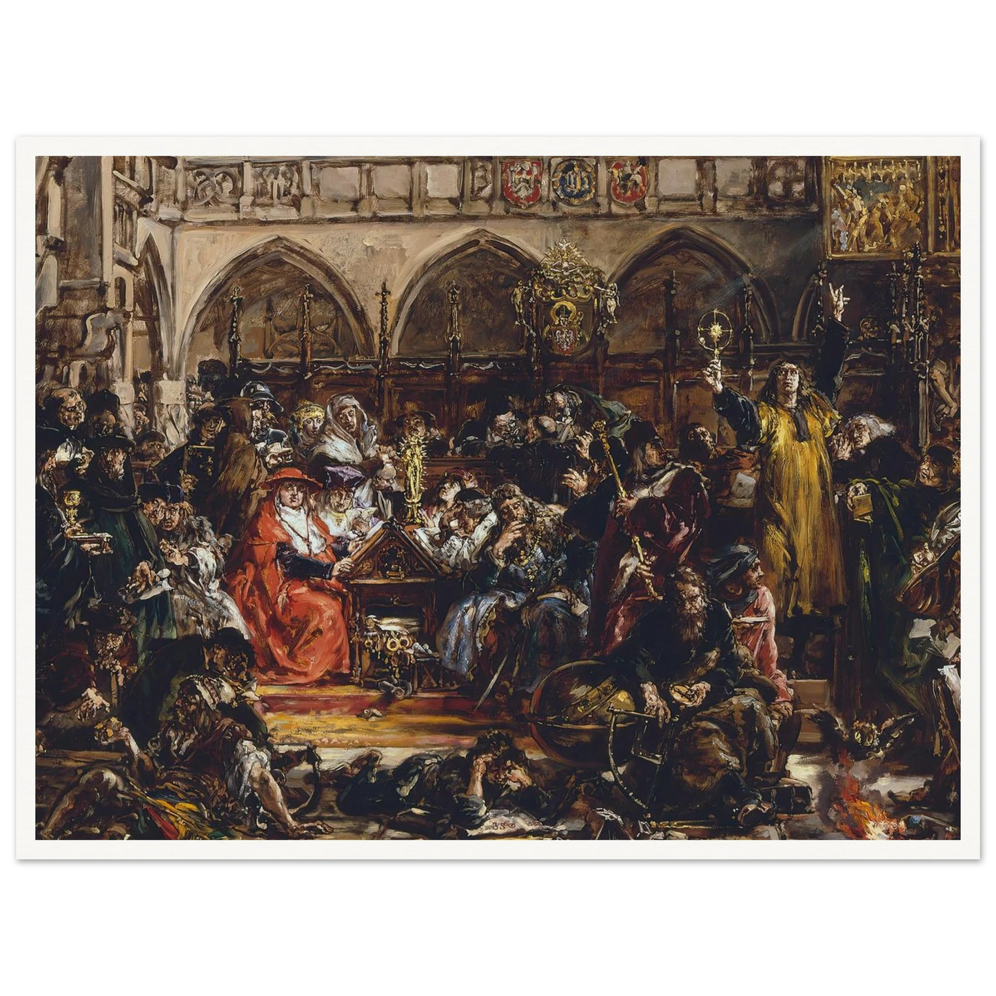 Influence of the university on the country, from the series “History of Civilization in Poland” (1888) Art Print | Jan Matejko-Quipham Collections