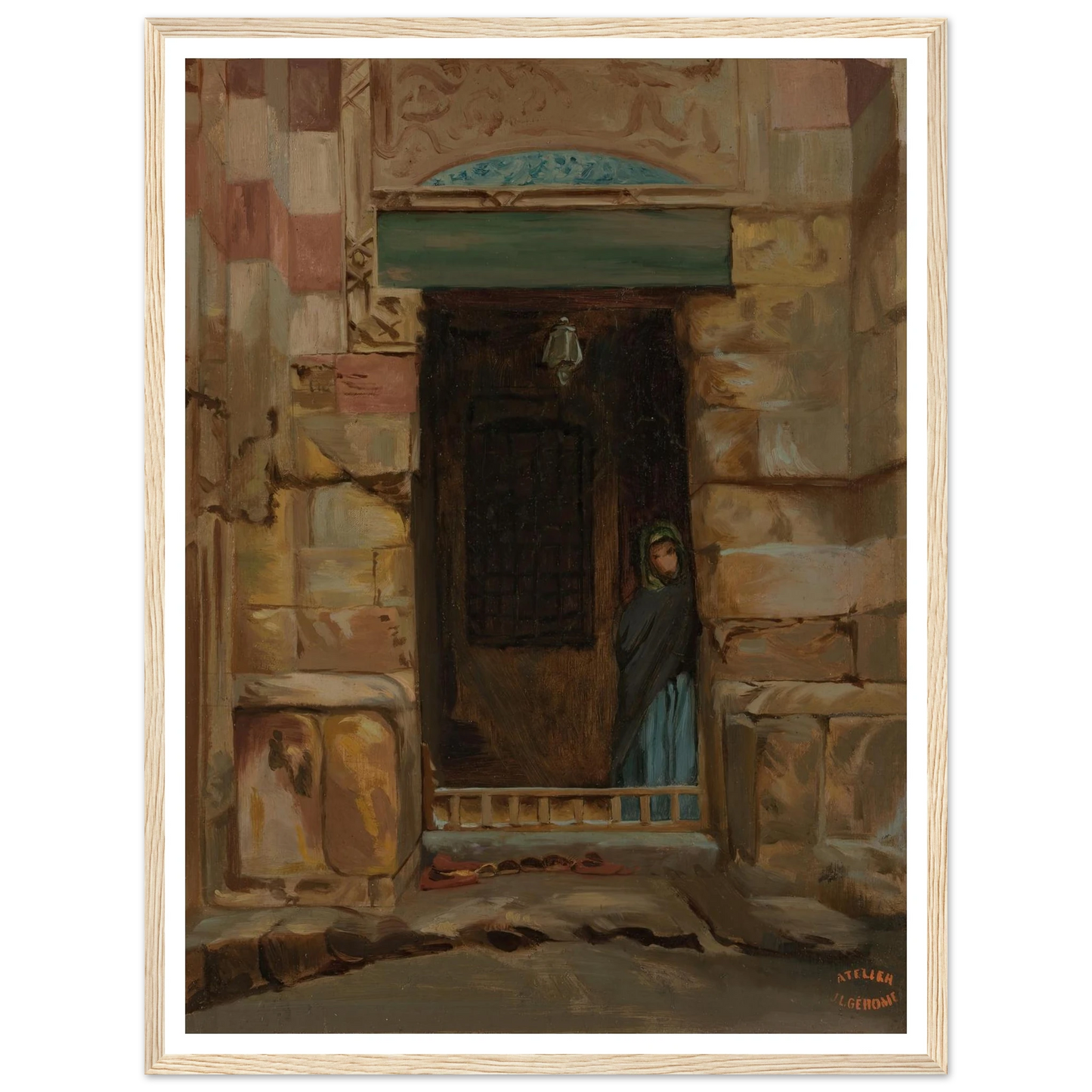 Arab Woman in a Doorway (1870) Art Print | Jean Leon Gerome-Quipham Collections
