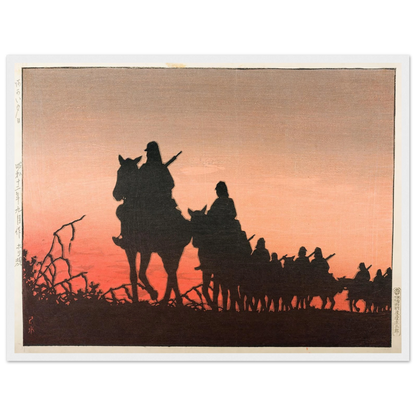 The Red Setting Sun (1937) Art Print | Kawase Hasui-Quipham Collections