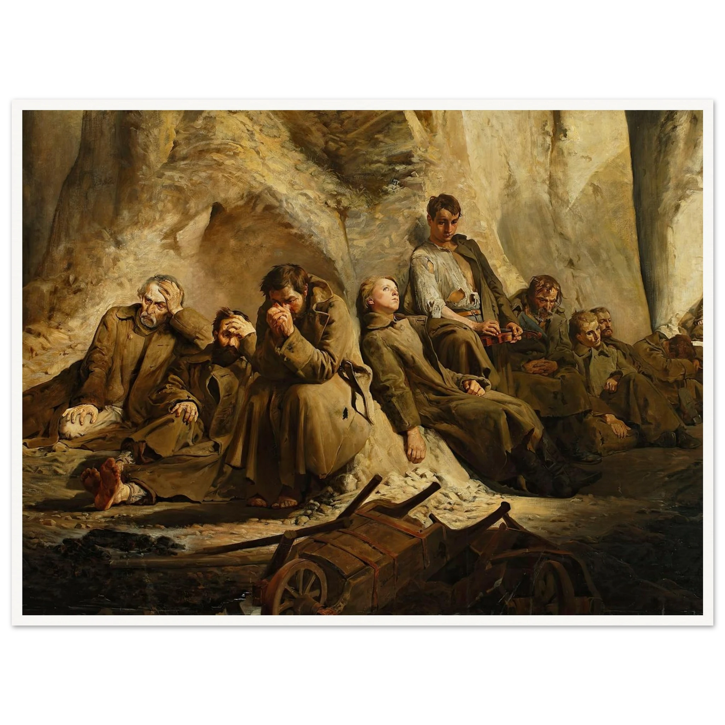 Sunday at the mine (Rest at the mine) (1882) Art Print | Jacek Malczewski-Quipham Collections