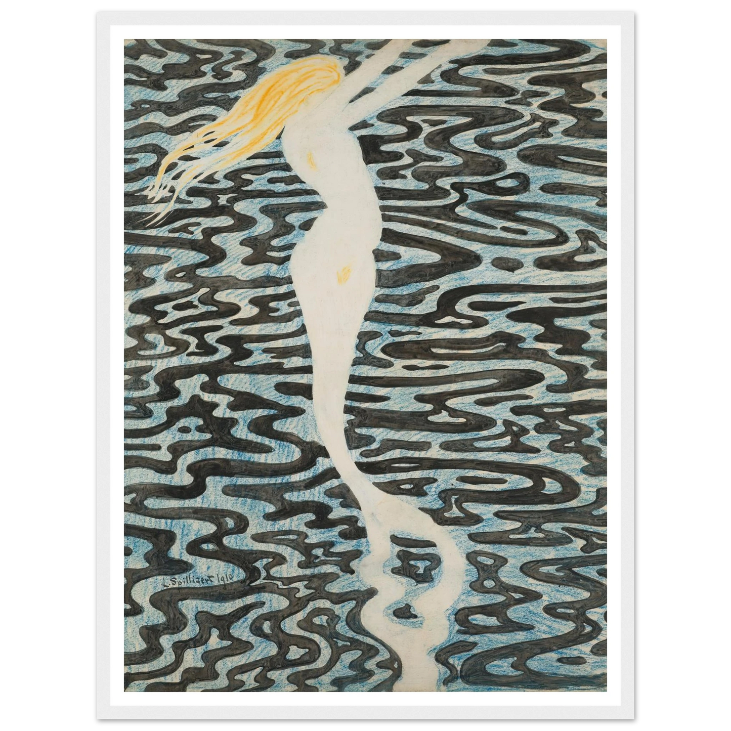 Sirène (Baigneuse) (1910) Art Print | Leon Spilliaert-Quipham Collections