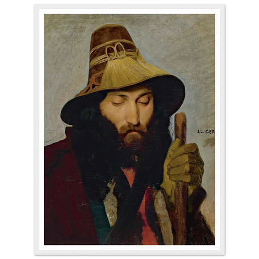 Portrait Of An Italian Man Art Print | Jean Leon Gerome-Quipham Collections