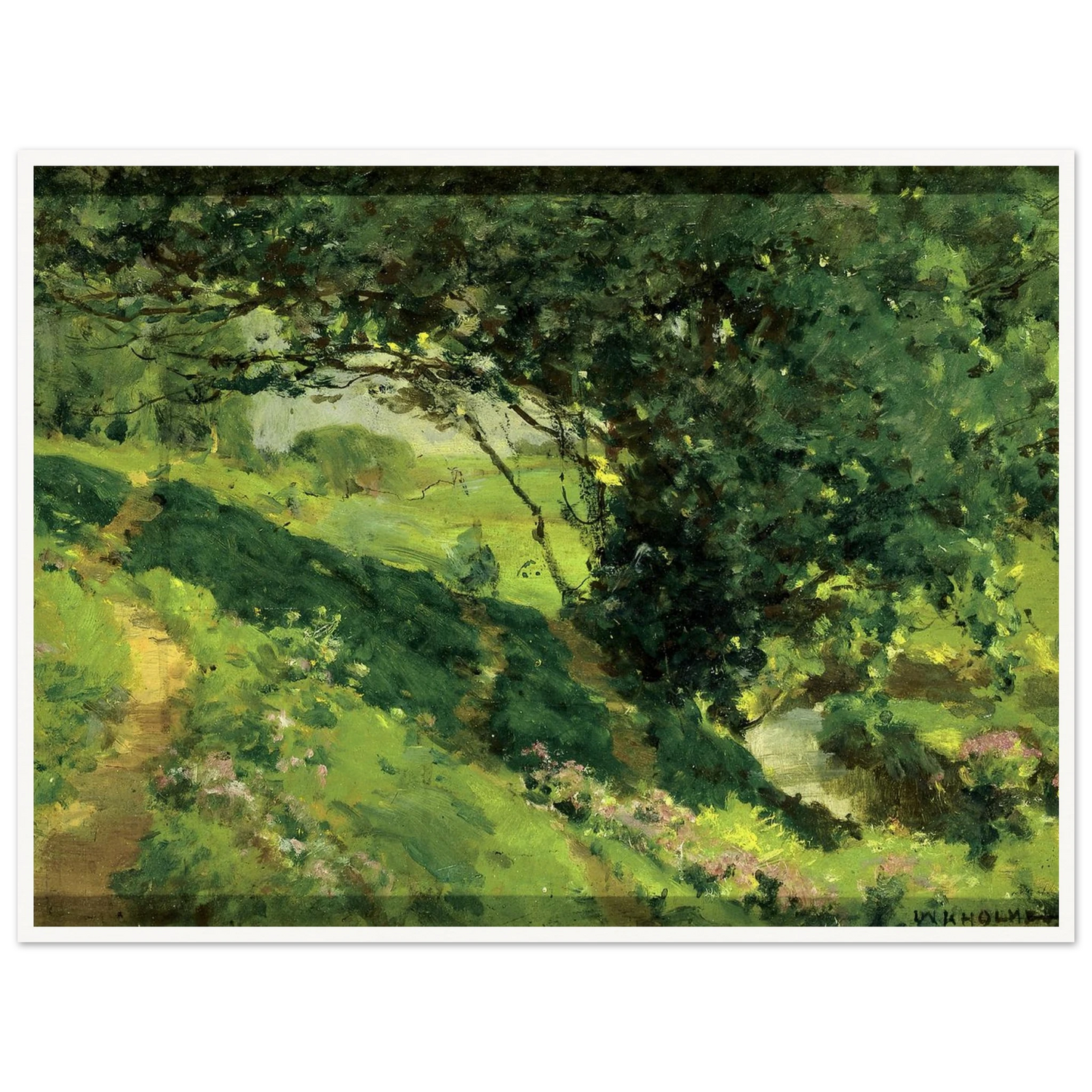 Original Sketch Of ‘the Wanderlusters’ Rest’ (ca. 1915) Art Print | William Henry Holmes-Quipham Collections