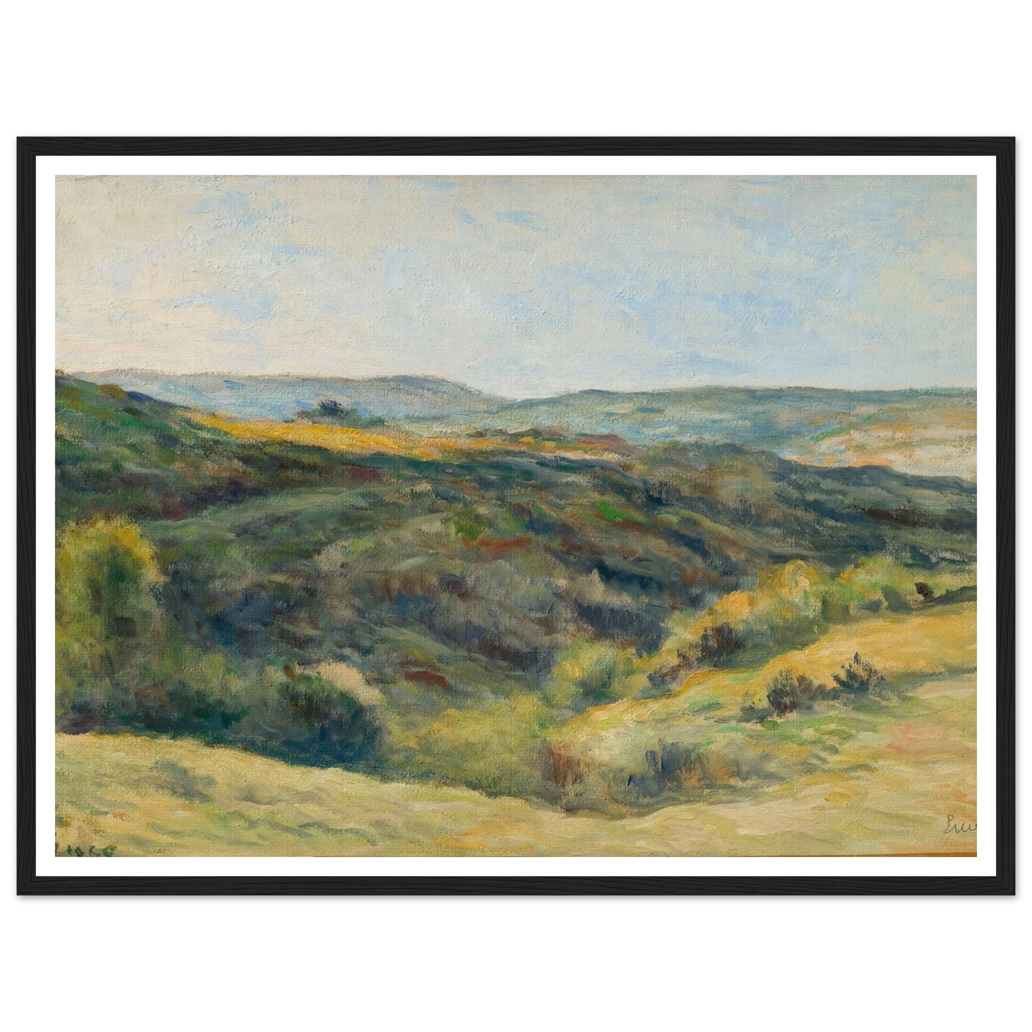Rolleboise, les coteaux de la Rouge Voie (1925) Art Print | Maximilien Luce-Quipham Collections