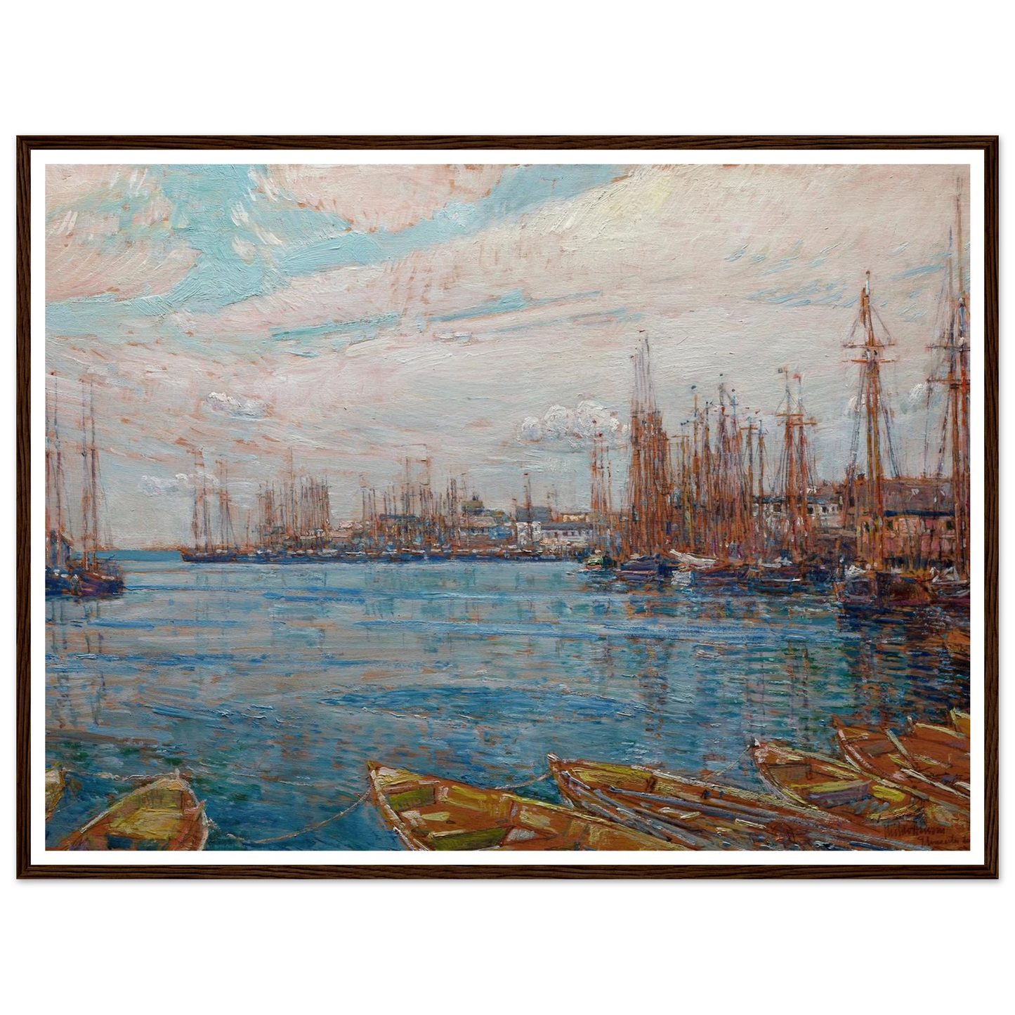 Harbor of a Thousand Masts (1919) Art Print | Childe Hassam-Quipham Collections