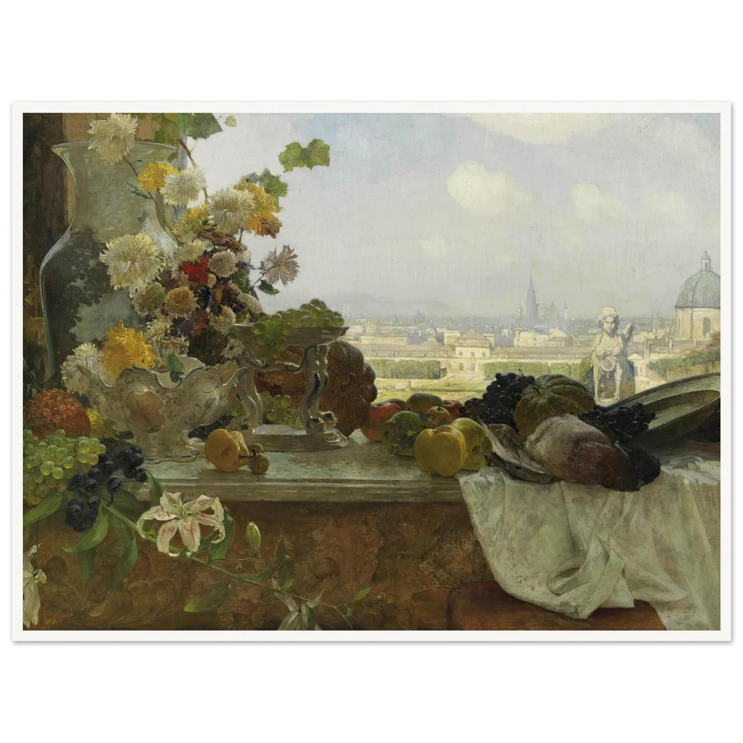 Blick vom Belvedere auf die Innere Stadt (1895) Art Print | Carl Moll-Quipham Collections