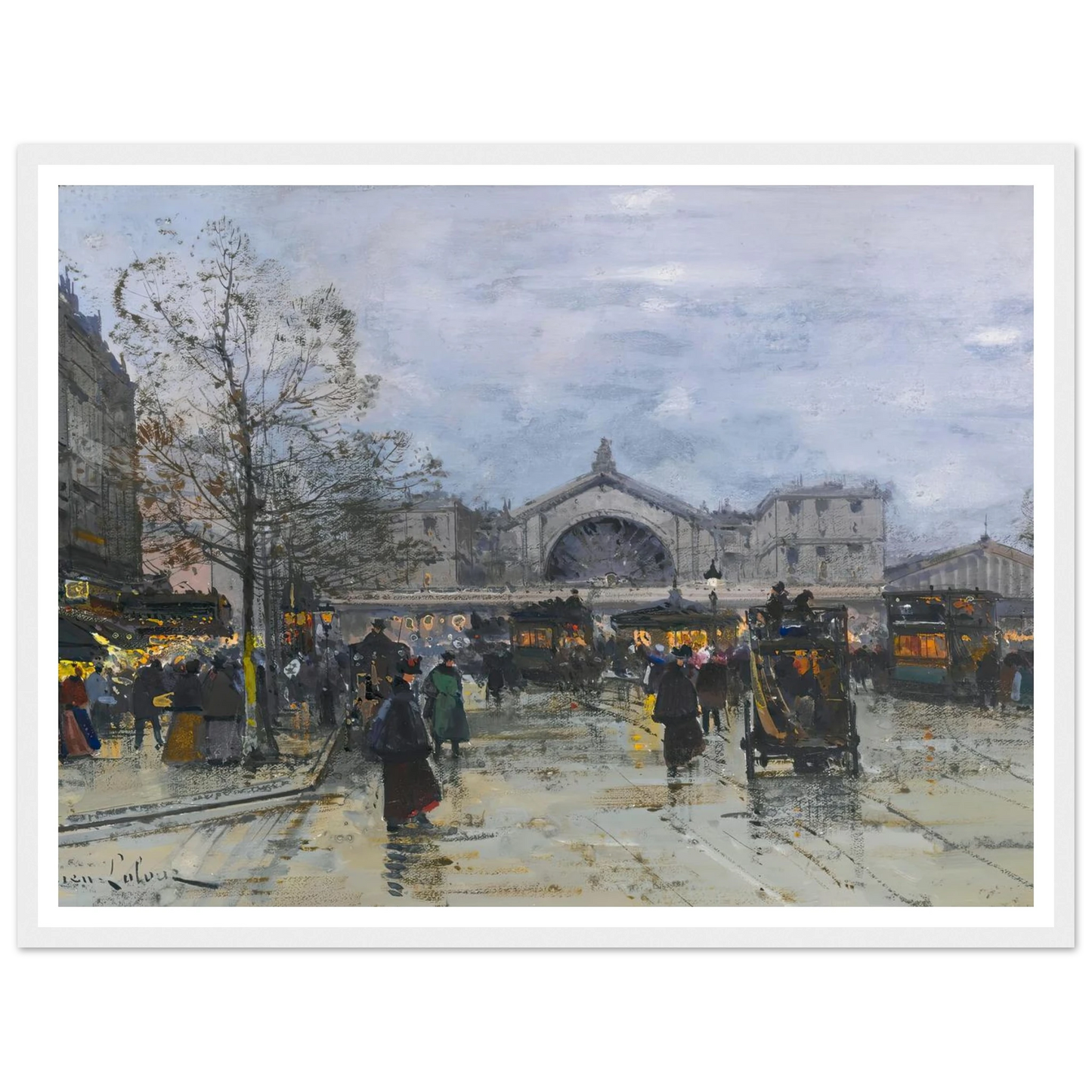 La Gare De L’est Art Print | Eugene Galien Laloue-Quipham Collections
