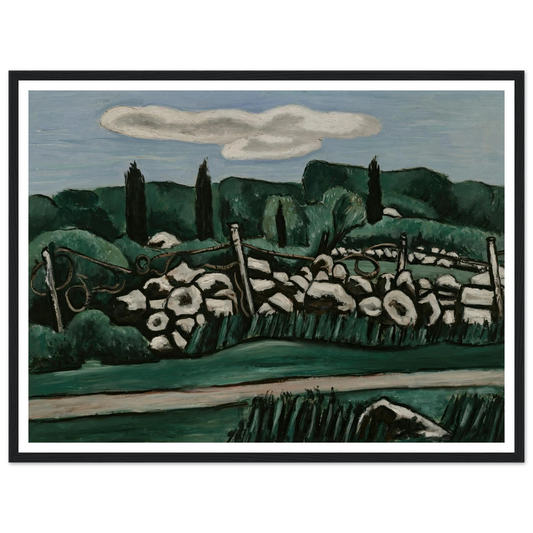 The Last Stone Walls, Dogtown (ca. 1936–37) Art Print | Marsden Hartley-Quipham Collections