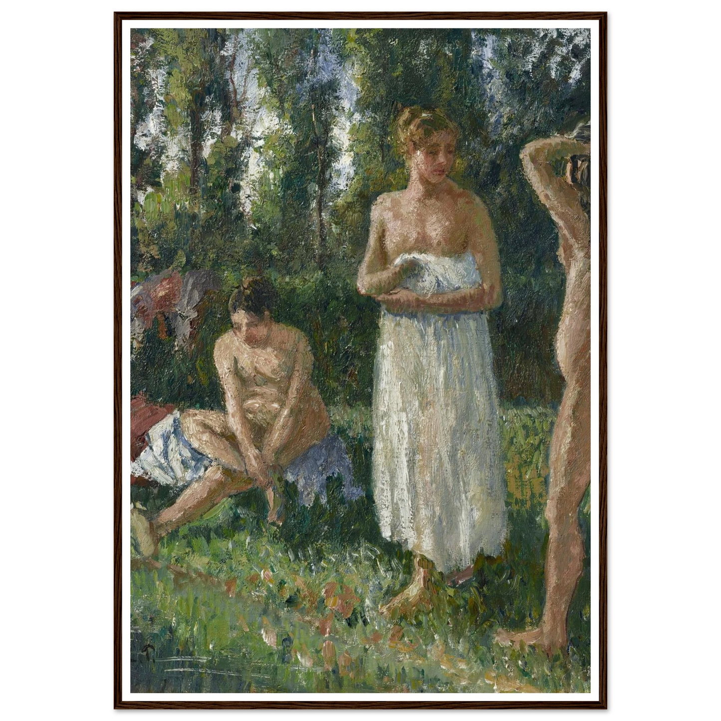 Baigneuses (circa 1895) Art Print | Camille Pissarro-Quipham Collections