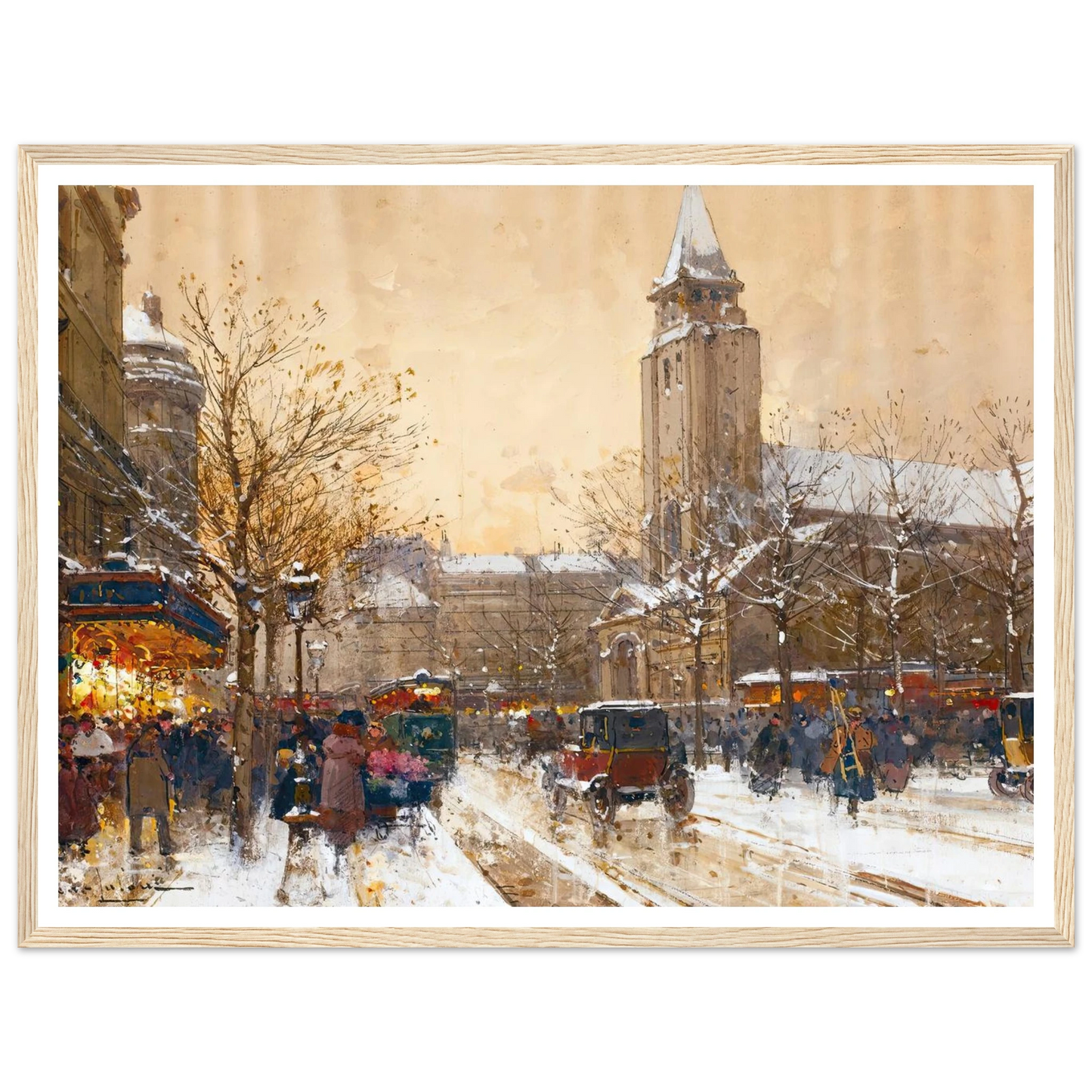 Boulevard Saint-Germain, Paris Art Print | Eugene Galien Laloue-Quipham Collections