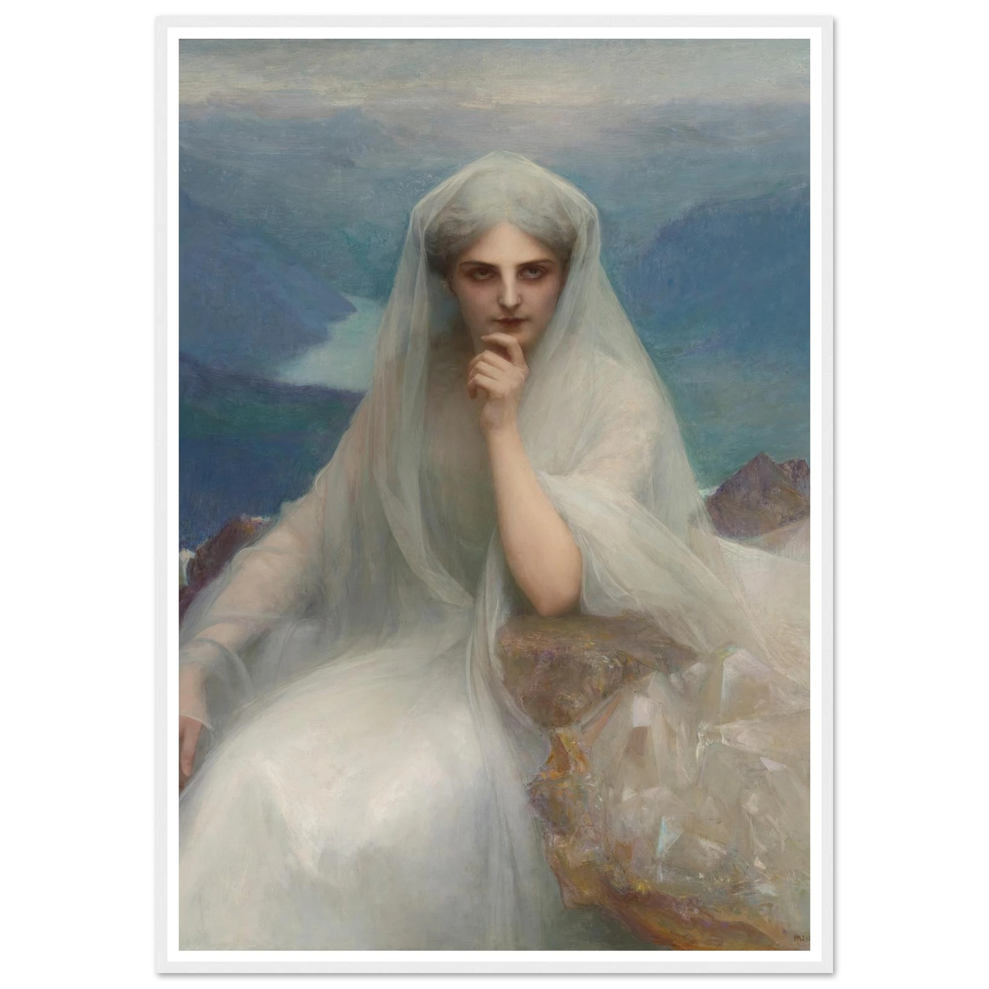 Sur Les Cimes (On The Summit) (1903) Art Print | Pascal Adolphe Jean Dagnan Bouveret-Quipham Collections