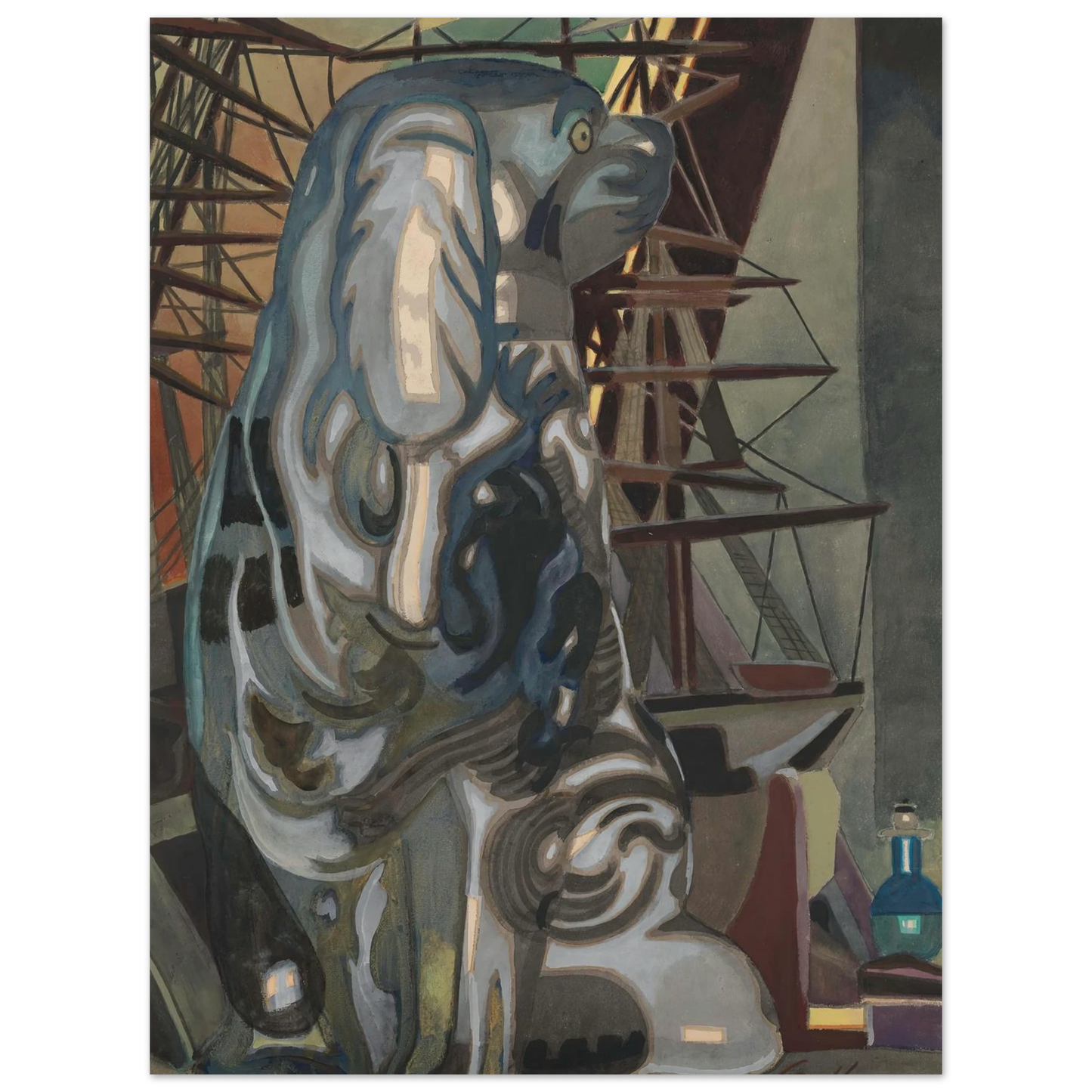 De porseleinen hond (1922) Art Print | Leon Spilliaert-Quipham Collections