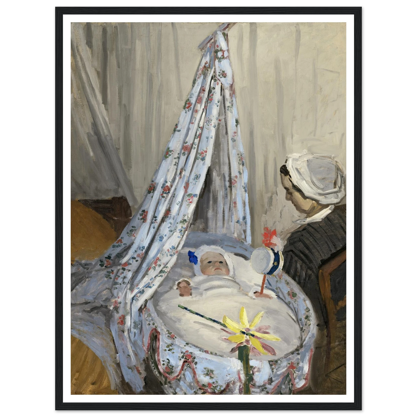 The Cradle – Camille with the Artist’s Son Jean (1867) Art Print | Claude Monet-Quipham Collections