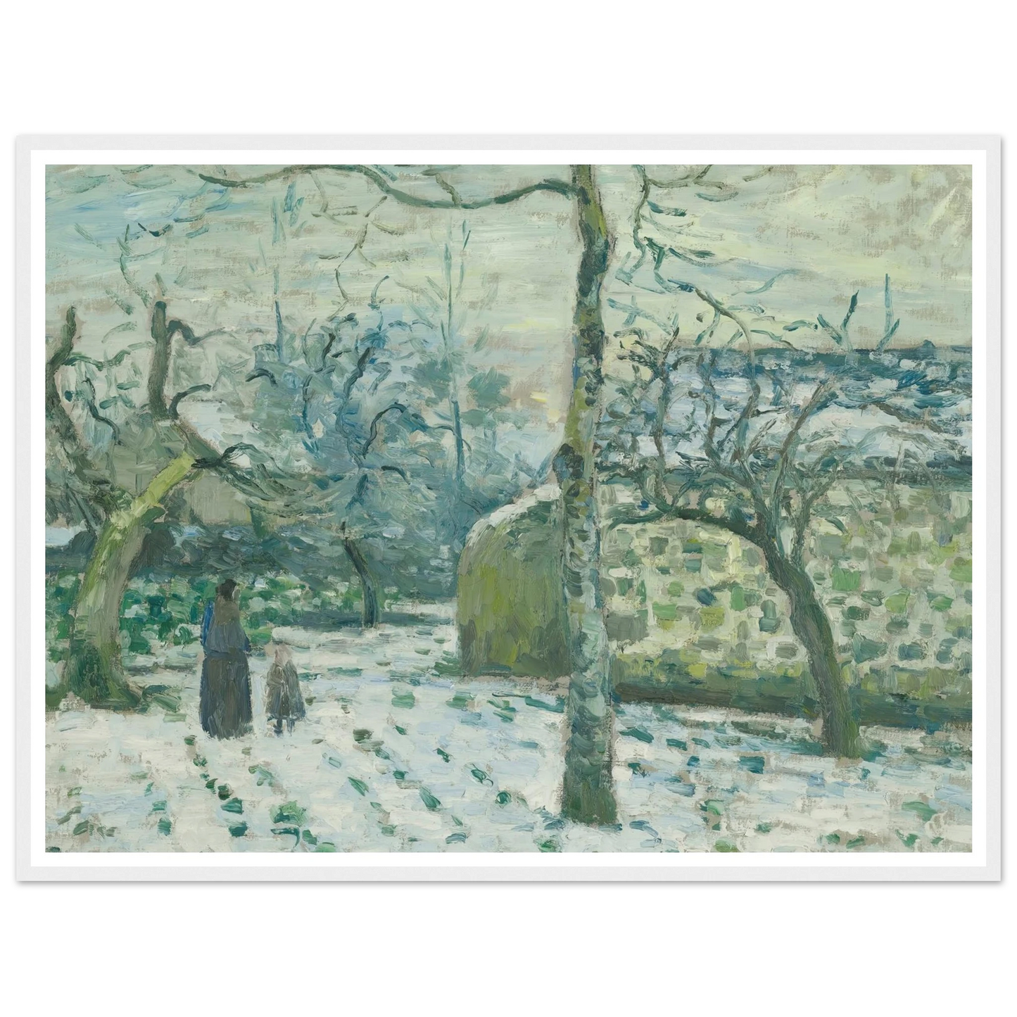 Effet De Neige À Montfoucault (circa 1874) Art Print | Camille Pissarro-Quipham Collections