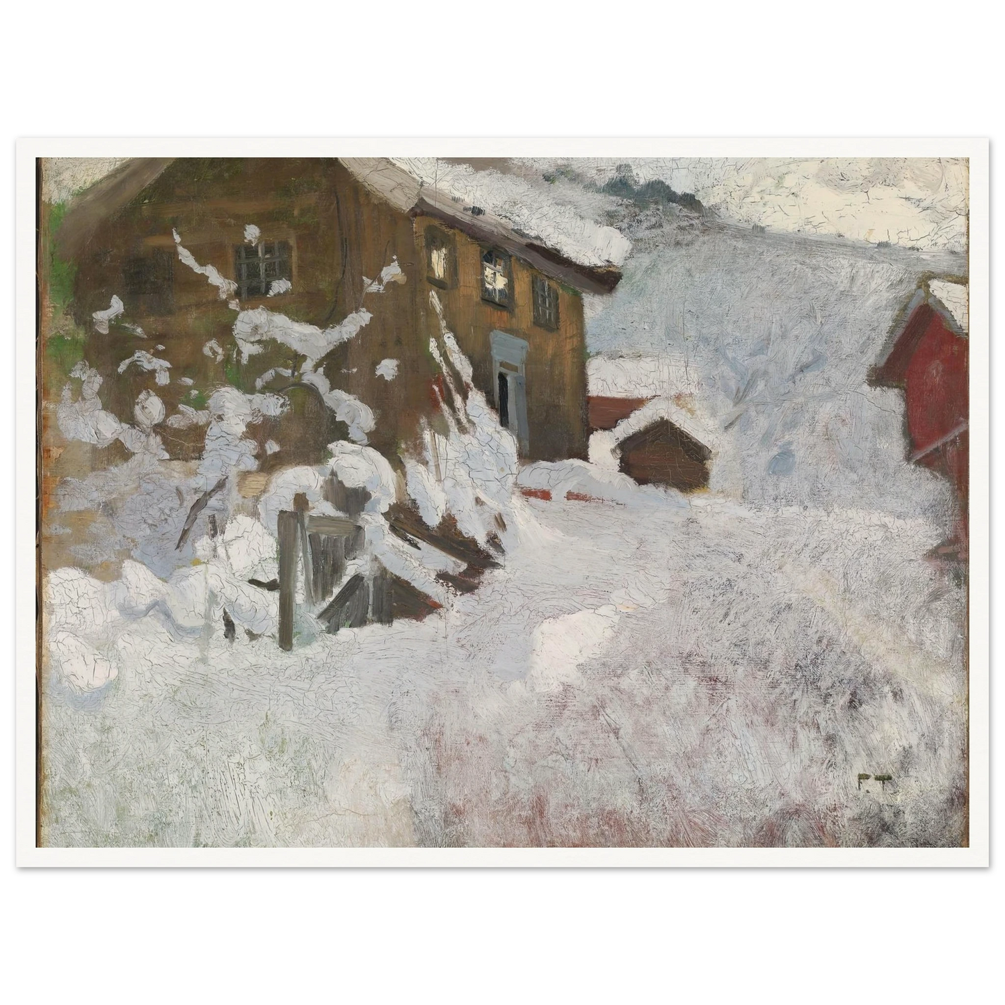 Norwegian Winter (1896) Art Print | Frits Thaulow-Quipham Collections
