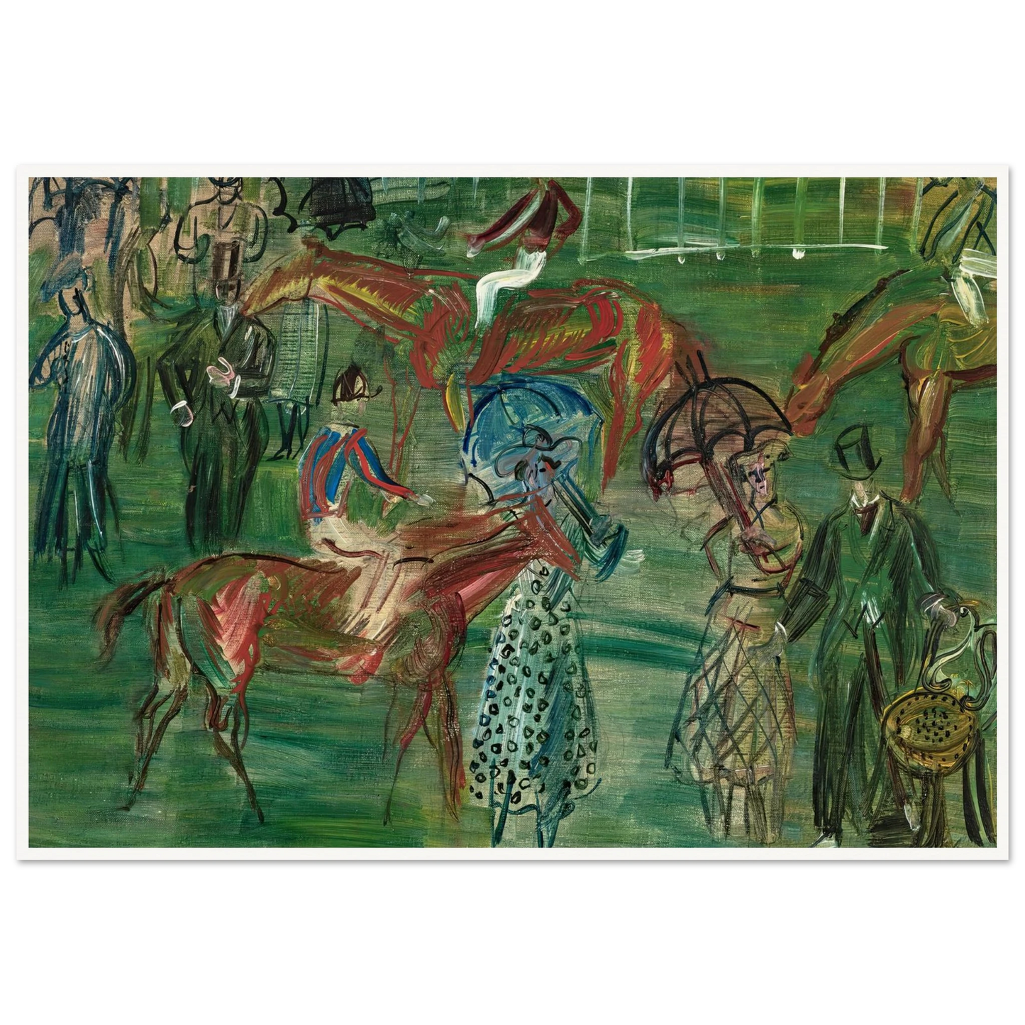 La pelouse (circa 1950) Art Print | Raoul Dufy-Quipham Collections
