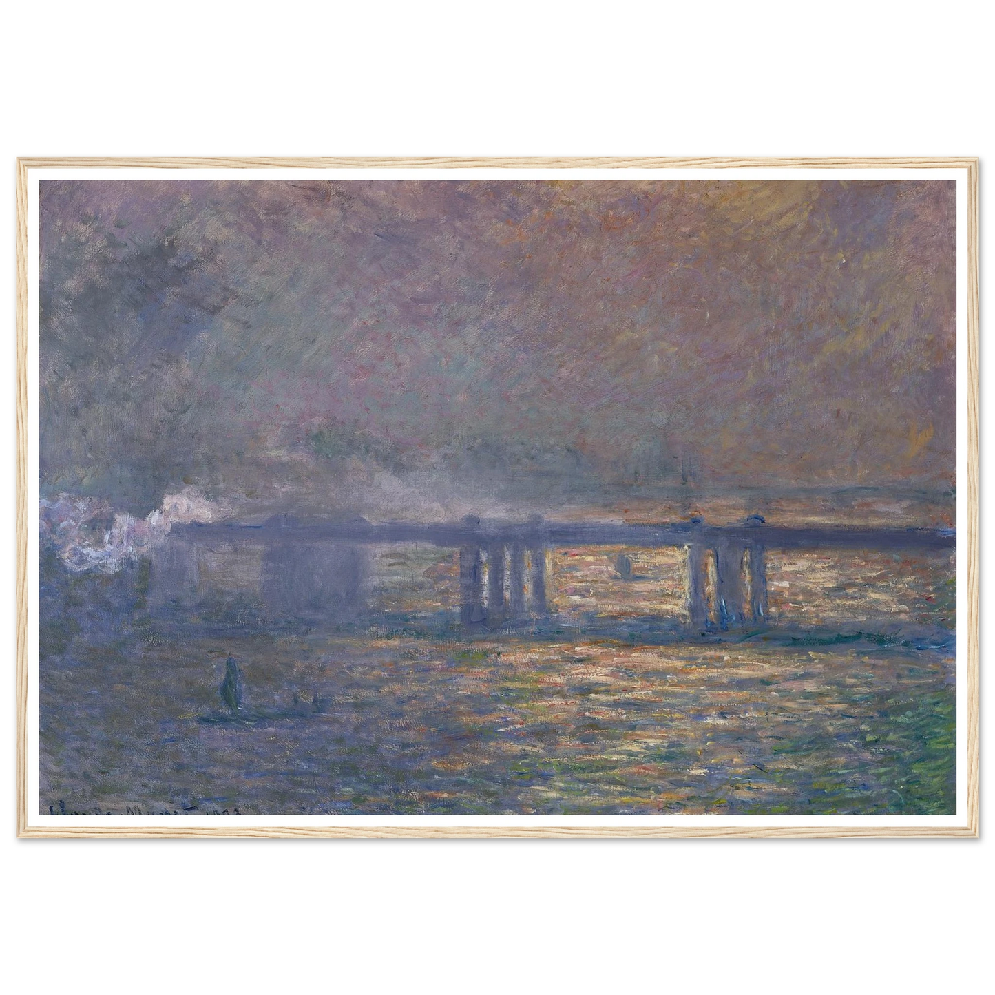 Charing Cross Bridge (1903) Art Print | Claude Monet-Quipham Collections