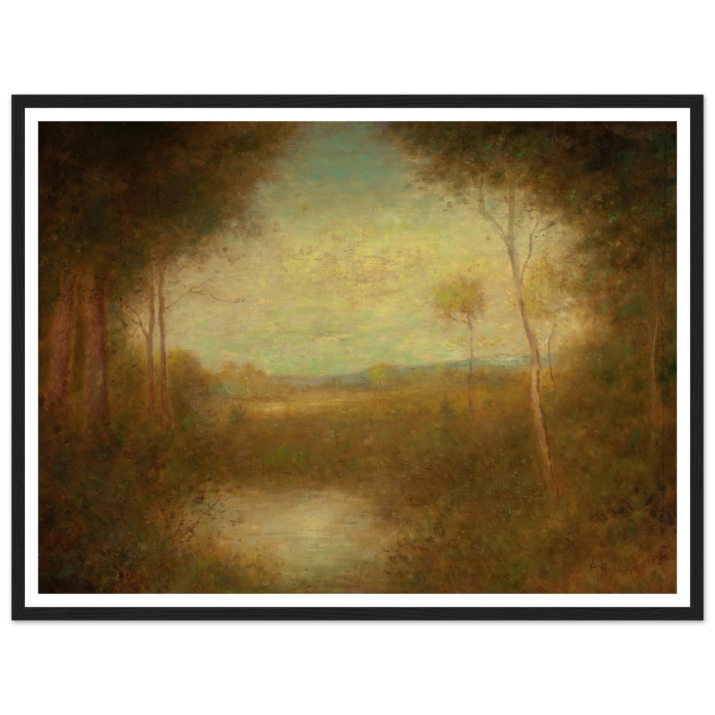 View from the Woods (1891) Art Print | Alexander Helwig Wyant-Quipham Collections