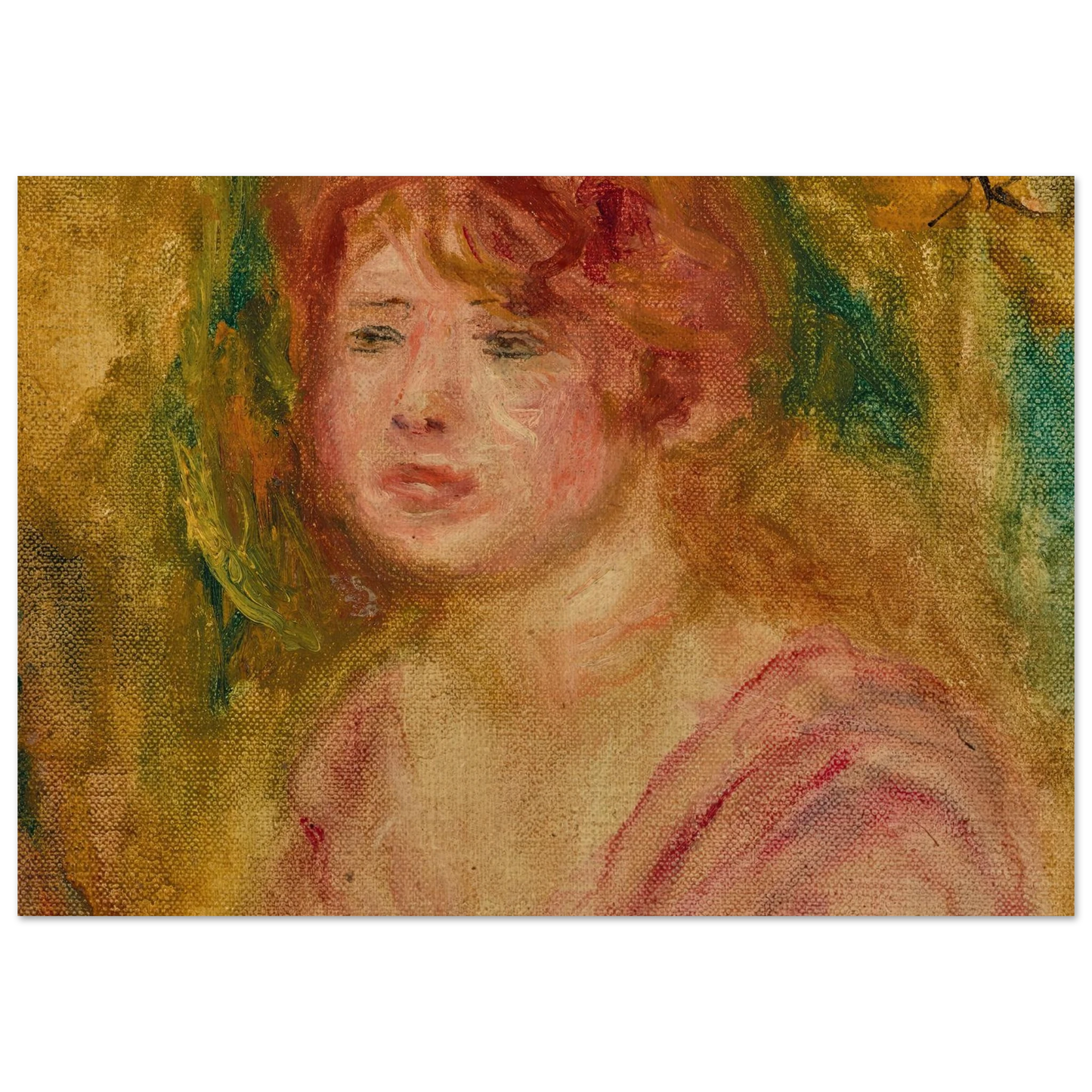 Andrée en buste (1915) Art Print | Pierre Auguste Renoir-Quipham Collections
