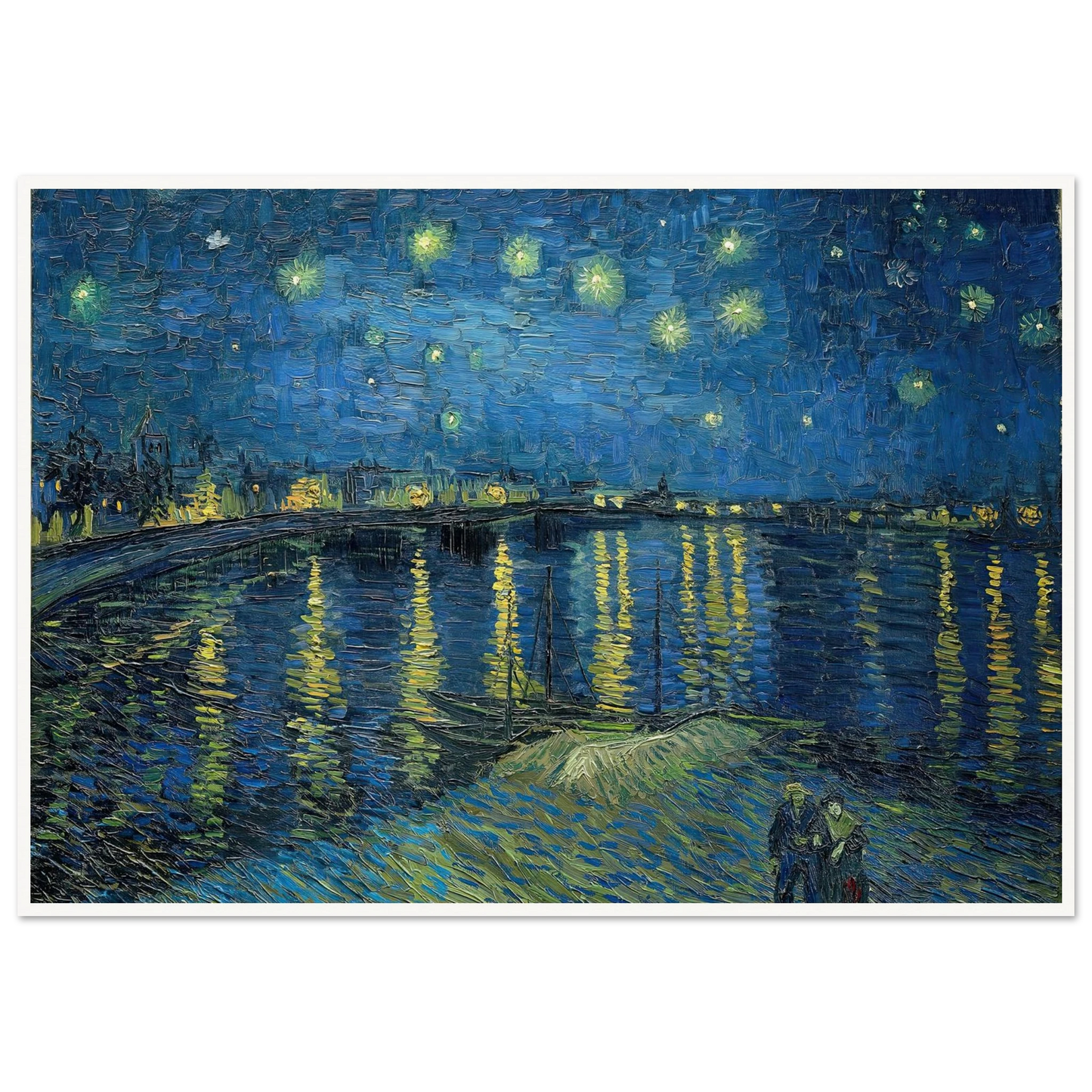 Starry Night Over the Rhone (1888) Art Print | Vincent van Gogh-Quipham Collections