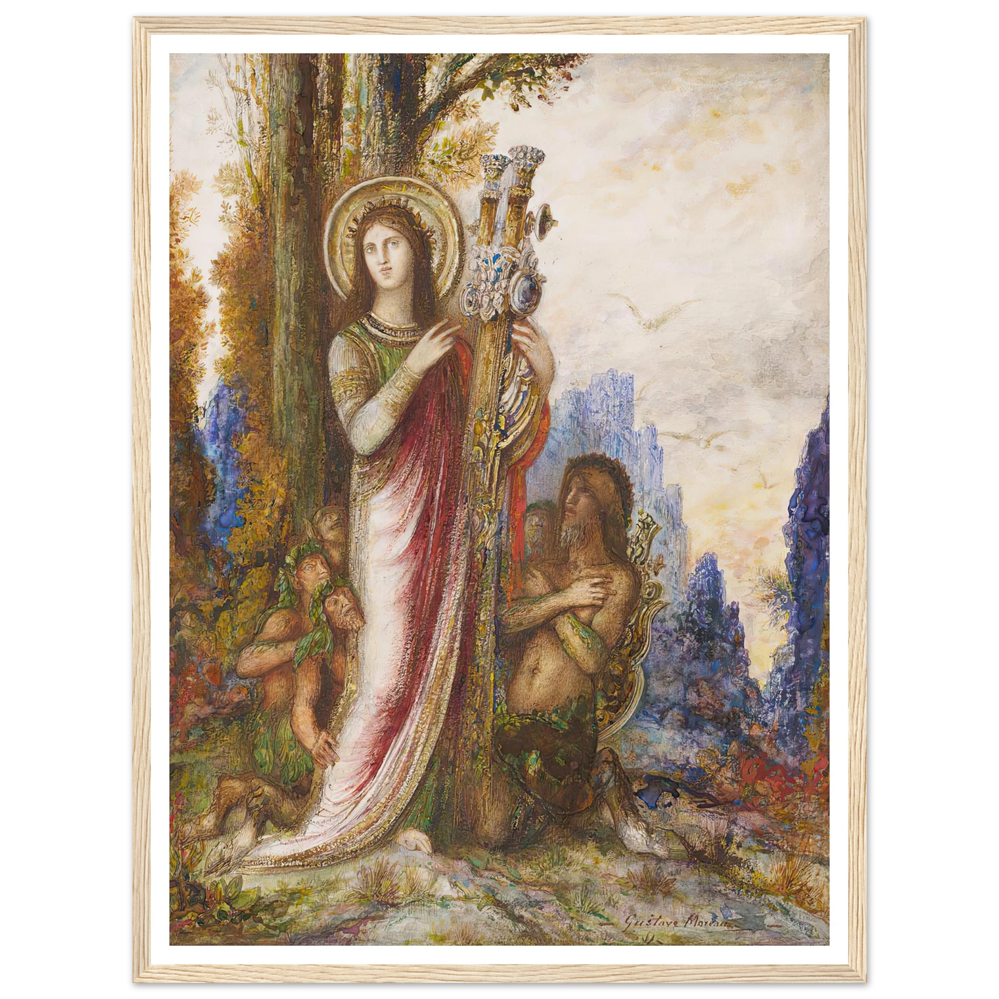 Poet And Satyrs (C. 1890-1895) Art Print | Gustave Moreau-Quipham Collections