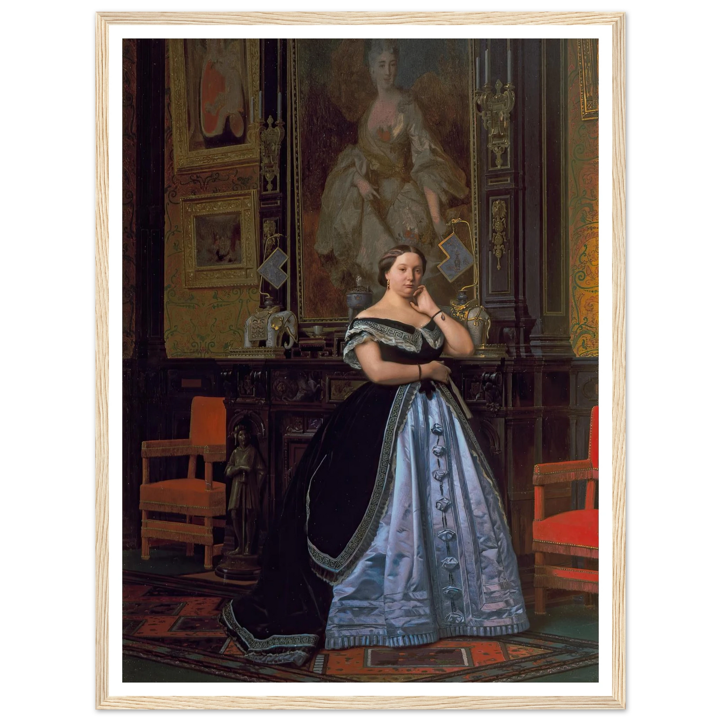 Portrait of Charlotte de Rothschild (1866) Art Print | Jean Leon Gerome-Quipham Collections