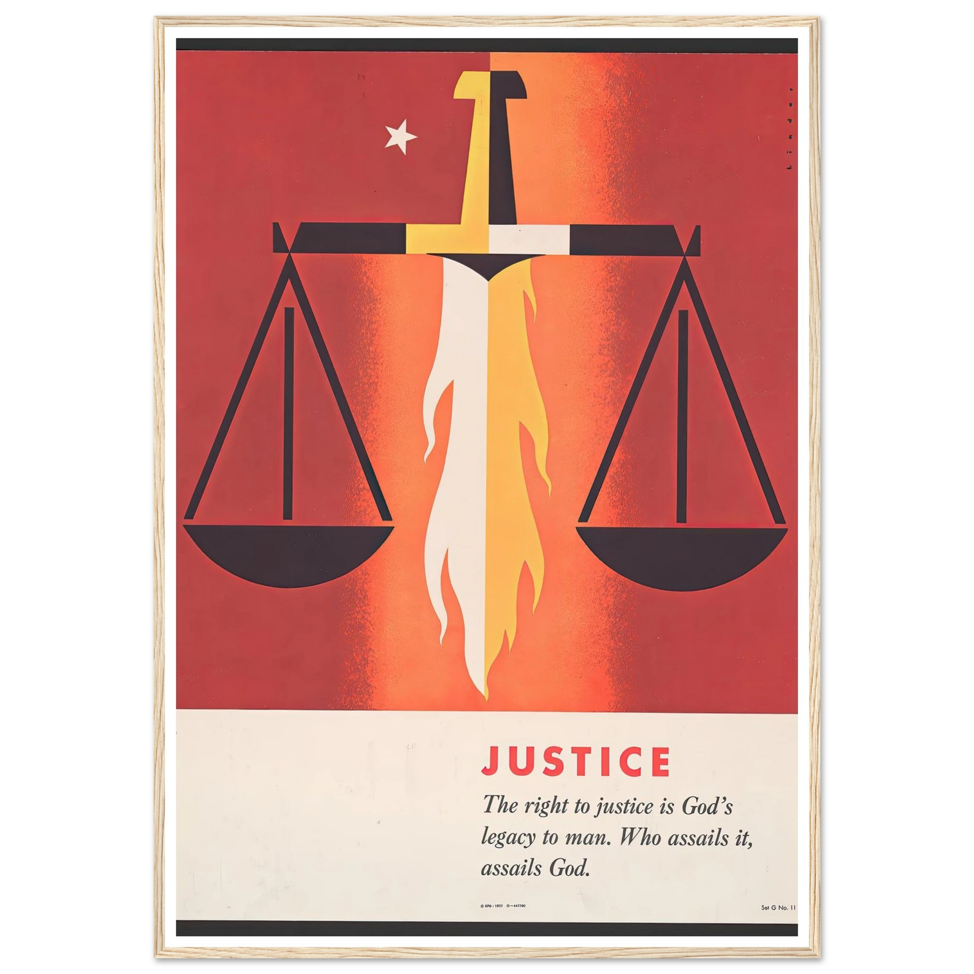 Justice (1957) Art Print | Joseph Binder-Quipham Collections