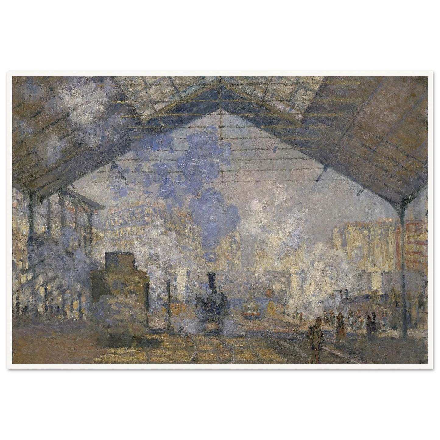 The Saint-Lazare Station (1877) Art Print | Claude Monet-Quipham Collections