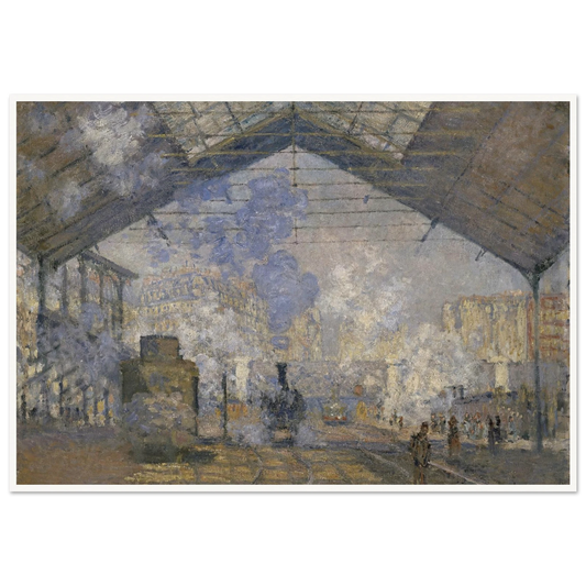 The Saint-Lazare Station (1877) Art Print | Claude Monet-Quipham Collections