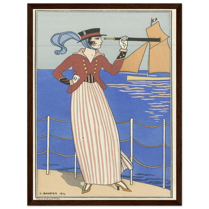 Costume de Yacht (1914) Art Print | George Barbier-Quipham Collections